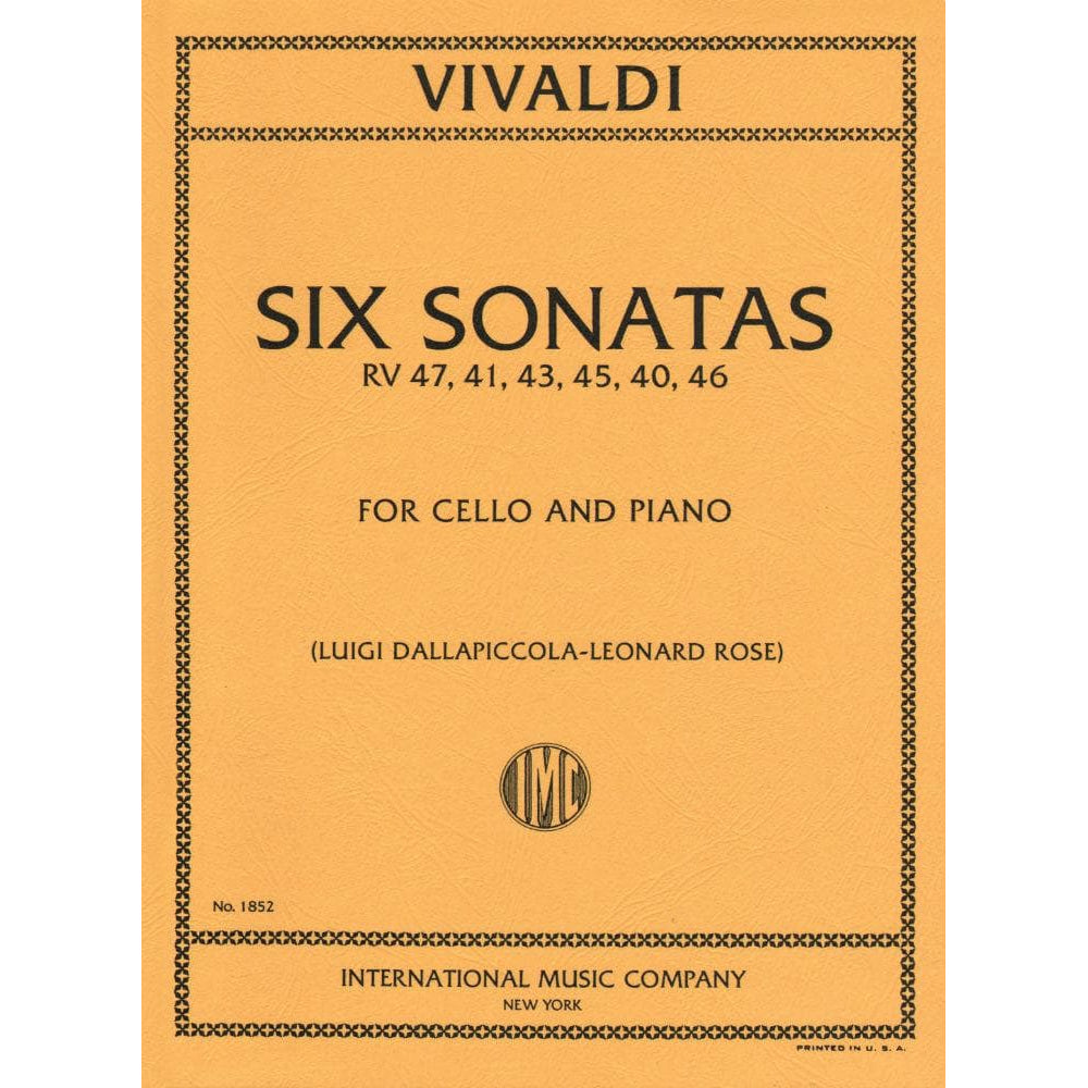 Baroque Vivaldi sonatas: Violin sheet music