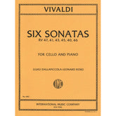 Vivaldi, Antonio - Six Sonatas F XIV Nos 1-6 For Cello and Piano Edited by Leonard Rose Published by International Music Company