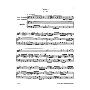 Bach, JS - 3 Sonatas BWV 1027 1029 for Cello and Piano - Arranged by Epstein - Barenreiter Verlag Edition