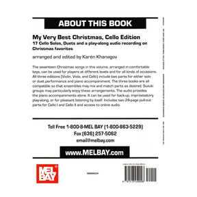 My Very Best Christmas - for One or Two Cellos and Piano - with Optional Online Audio - arranged by Karén Khanagov - Mel Bay Publications