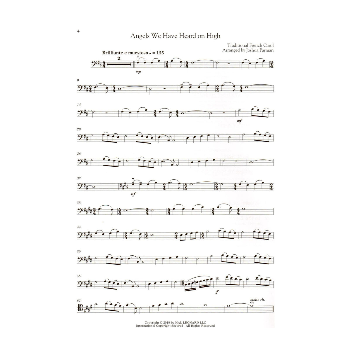 Favorite Christmas Carols - Cello and Piano - Book/Online Audio - Hal Leonard Edition