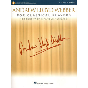 Andrew Lloyd Webber for Classical Players - Cello and Piano - with Online Audio Accompaniment/Sheet Music - Hal Leonard