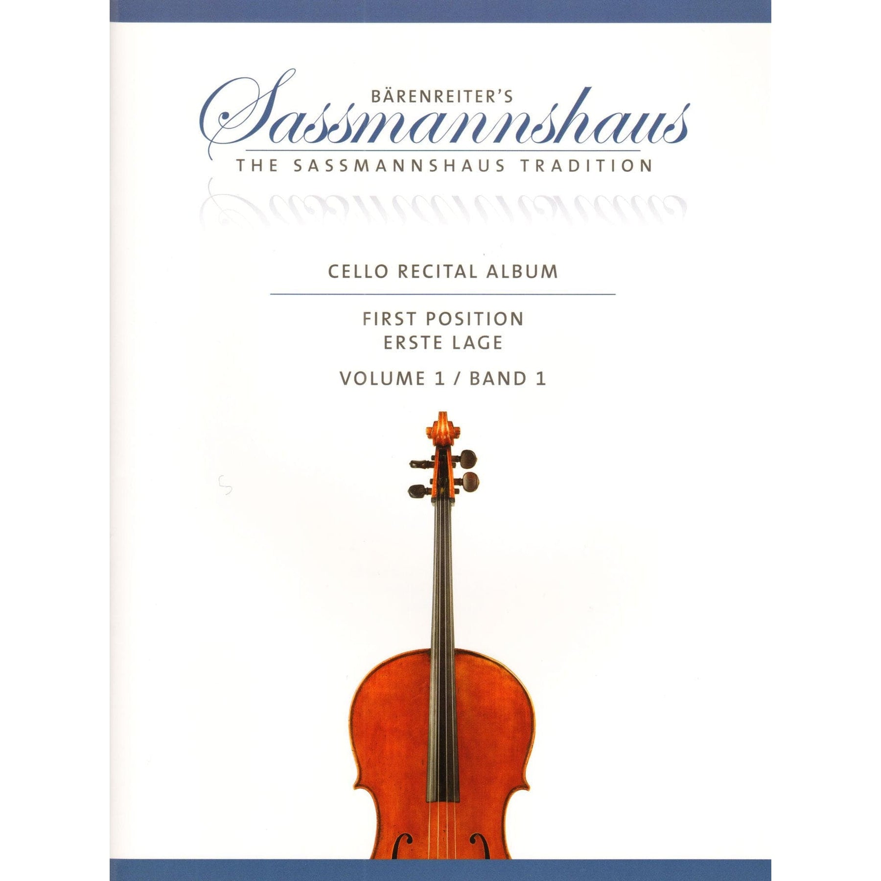 The Sassmannshaus Tradition - Cello Recital Album Volume 1 - 18 Recital Pieces in First Position - for Cello and Piano (or Two Celli) - published by Barenreiter