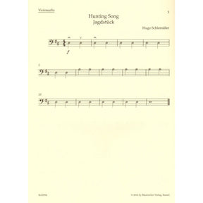 The Sassmannshaus Tradition - Cello Recital Album Volume 1 - 18 Recital Pieces in First Position - for Cello and Piano (or Two Celli) - published by Barenreiter