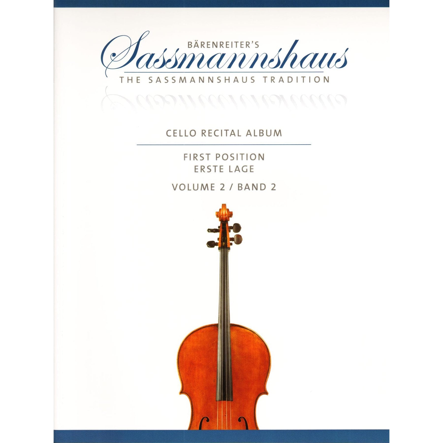 The Sassmannshaus Tradition - Cello Recital Album Volume 2 - 12 Recital Pieces in First Position - for Cello and Piano (or Two Celli)- published by Barenreiter