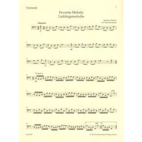 The Sassmannshaus Tradition - Cello Recital Album Volume 2 - 12 Recital Pieces in First Position - for Cello and Piano (or Two Celli)- published by Barenreiter