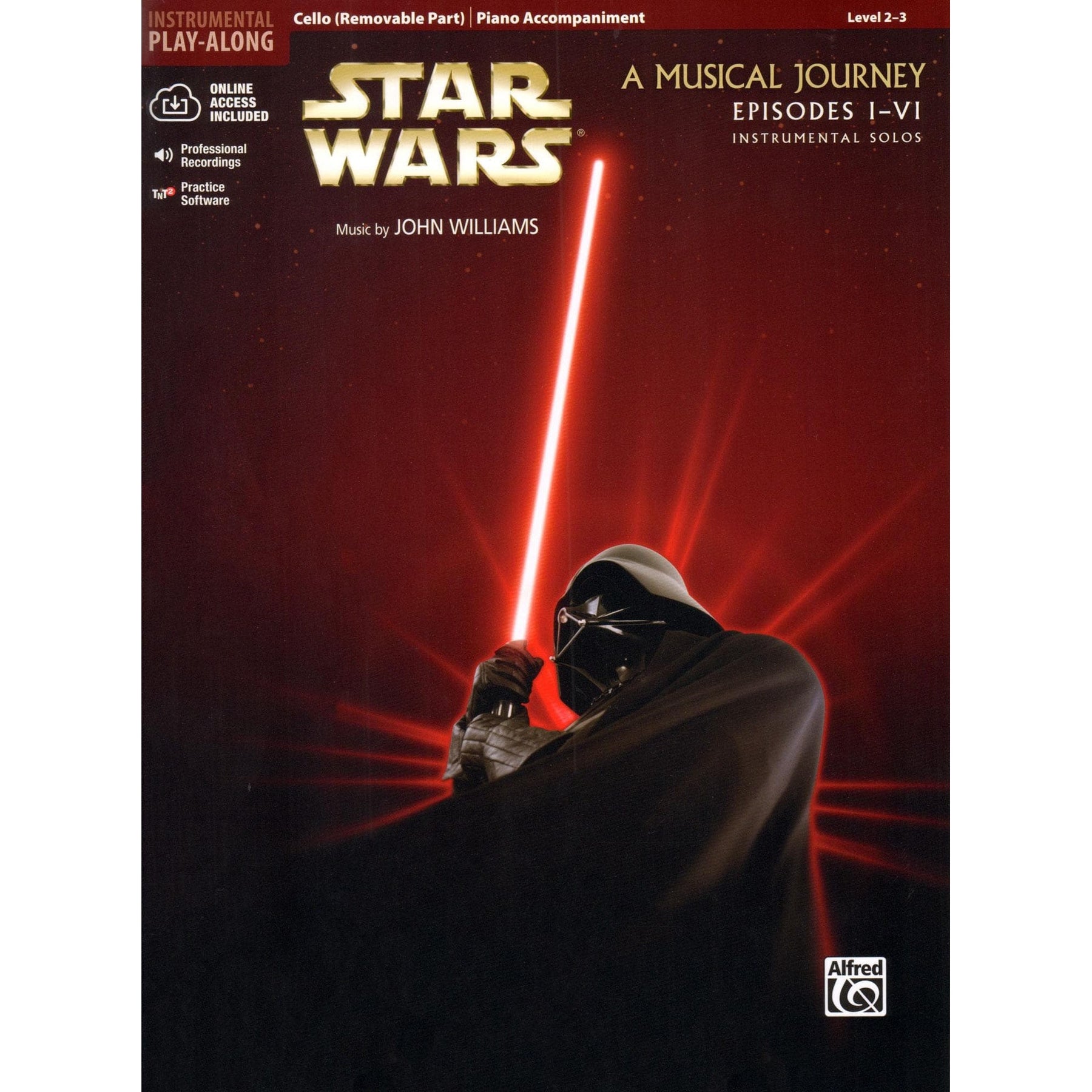 Williams, John - Star Wars for Cello and Piano - Book/Online Audio - Alfred Music