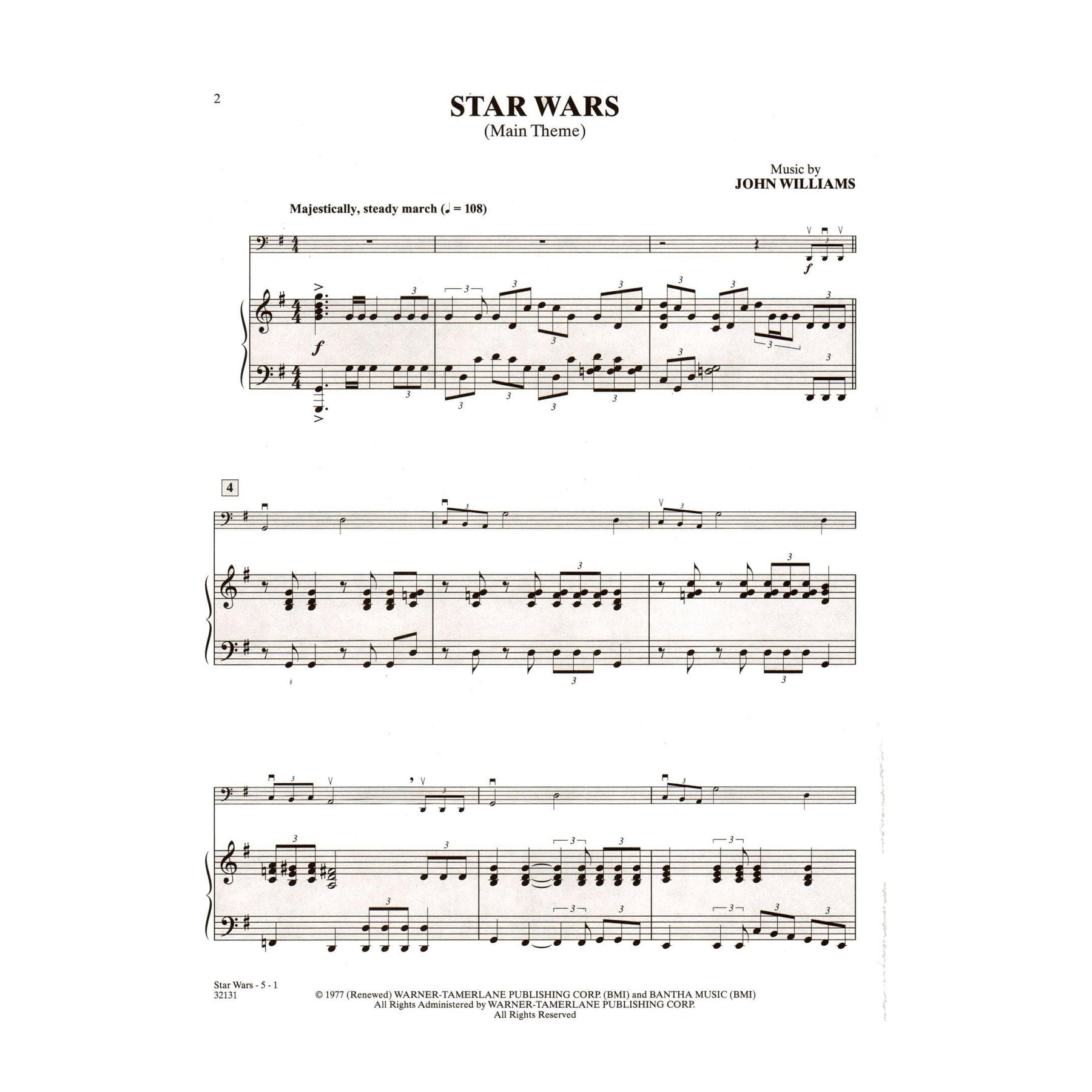 Williams, John - Star Wars for Cello and Piano - Book/Online Audio - Alfred Music