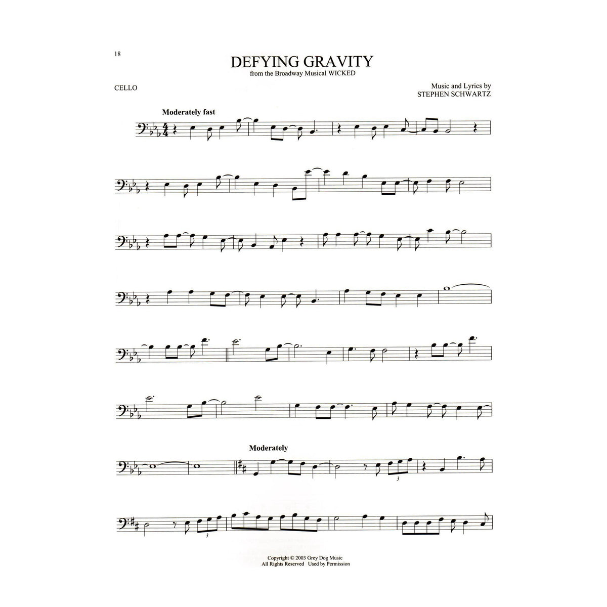 101 Broadway Songs for Cello