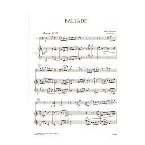Farkas, Ferenc - Ballade - Cello and Piano - Editio Musica Budapest