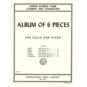 Album of 6 Pieces for Cello and Piano - International Music Co