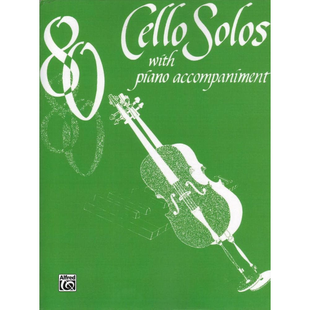 Eighty Cello Solos wth Piano Accompaniment - Cello and Piano - edited by Leoni - Belwin-Mills (Alfred Music Publishing)