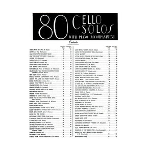 Eighty Cello Solos wth Piano Accompaniment - Cello and Piano - edited by Leoni - Belwin-Mills (Alfred Music Publishing)