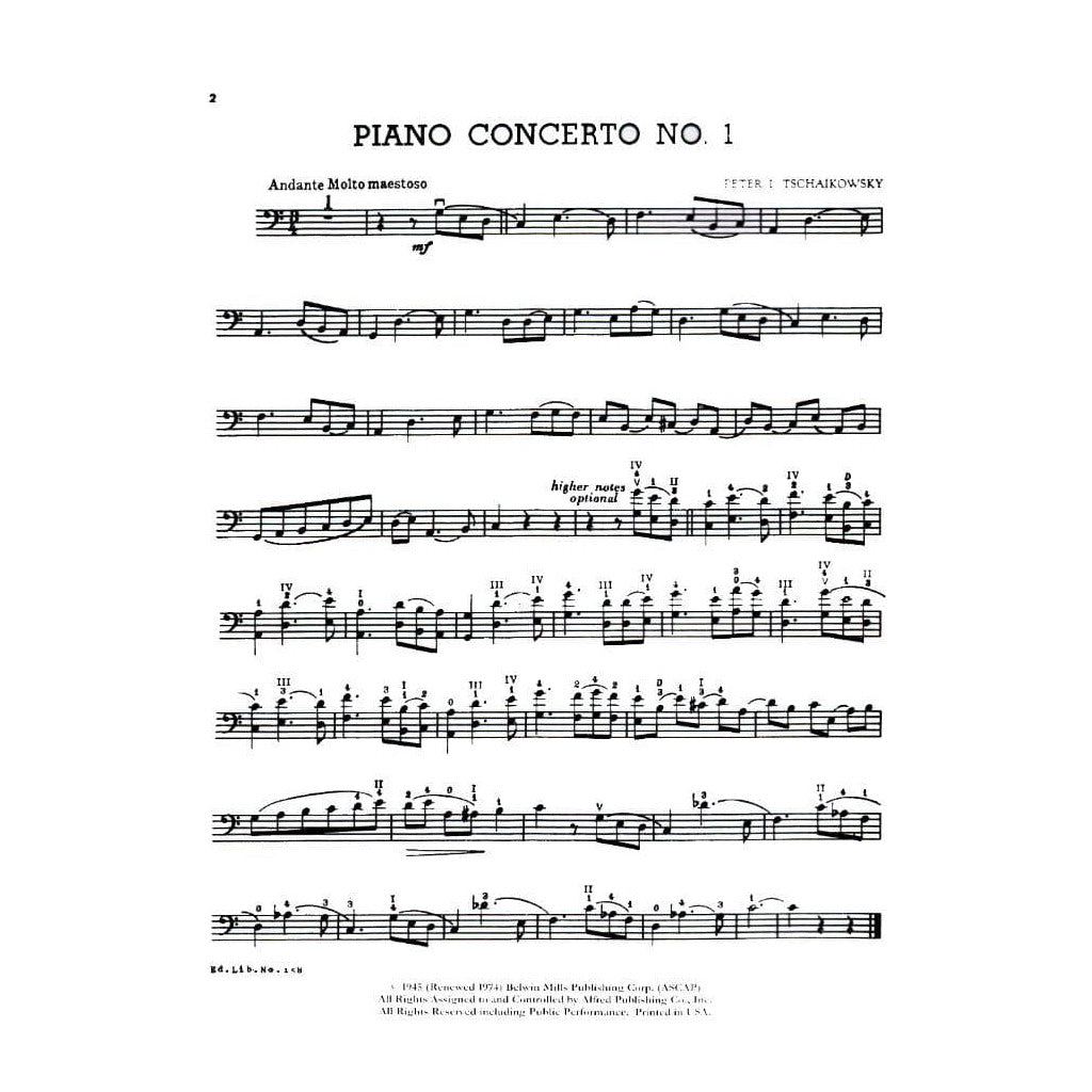 Eighty Cello Solos wth Piano Accompaniment - Cello and Piano - edited by Leoni - Belwin-Mills (Alfred Music Publishing)
