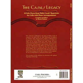 Pablo Casals - The Casals Legacy - 10 Solos for Cello and Piano - compiled by Marion Feldman - Carl Fischer Publications