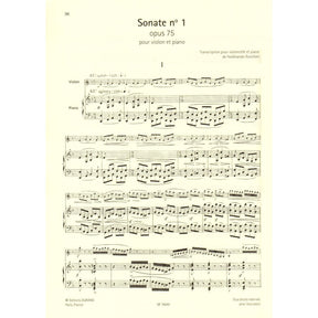 Saint-Saens, Camille - Collection for Cello: Volume II - Three Sonatas (opus 32, 123, 75) - for Cello and Piano - Durand