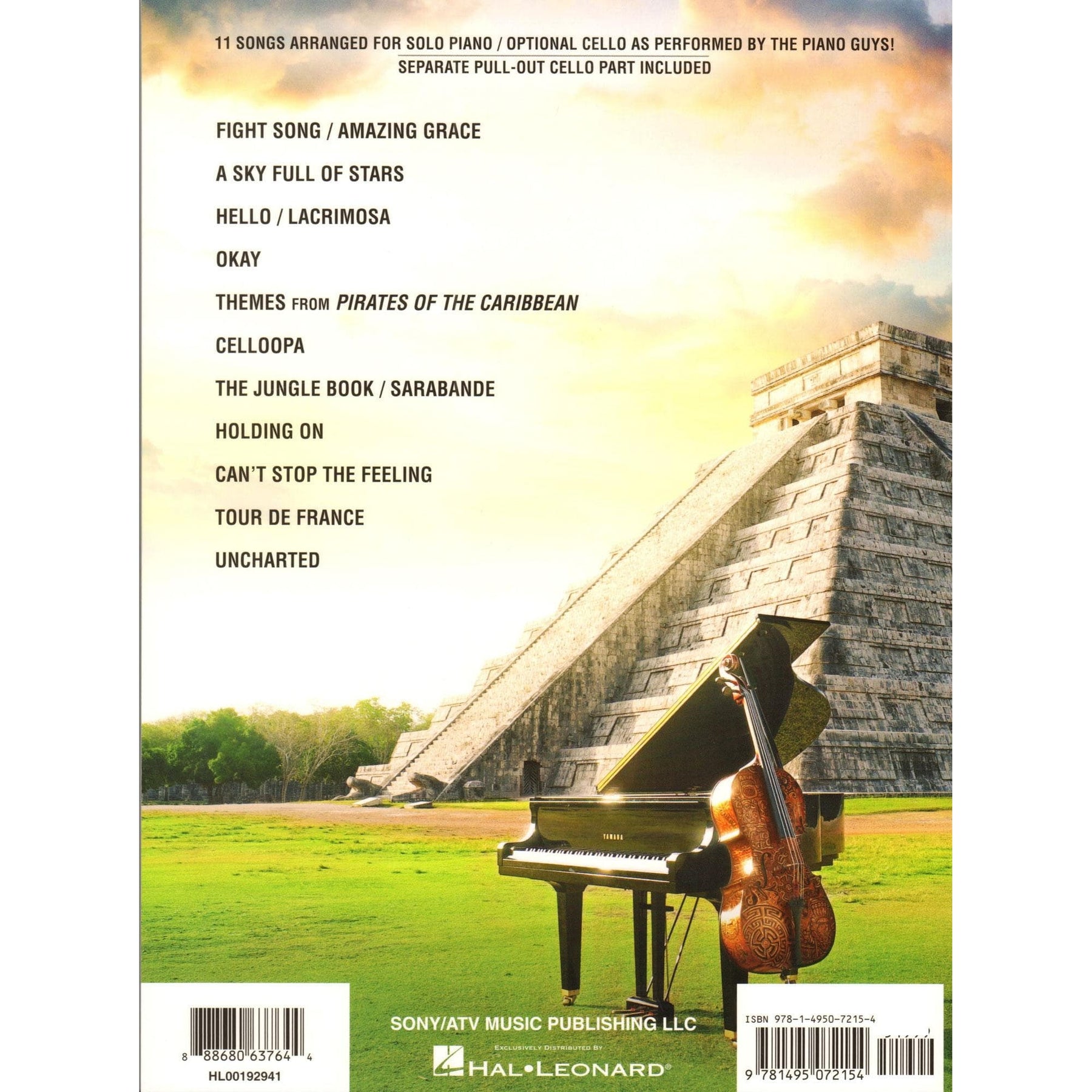 The Piano Guys: Uncharted - for Solo Piano with Optional Cello - Hal Leonard