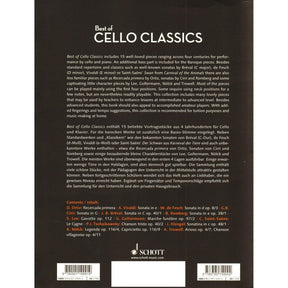 Best of Cello Classics: 15 Famous Concert Pieces - for Cello and Piano - Schott Edition