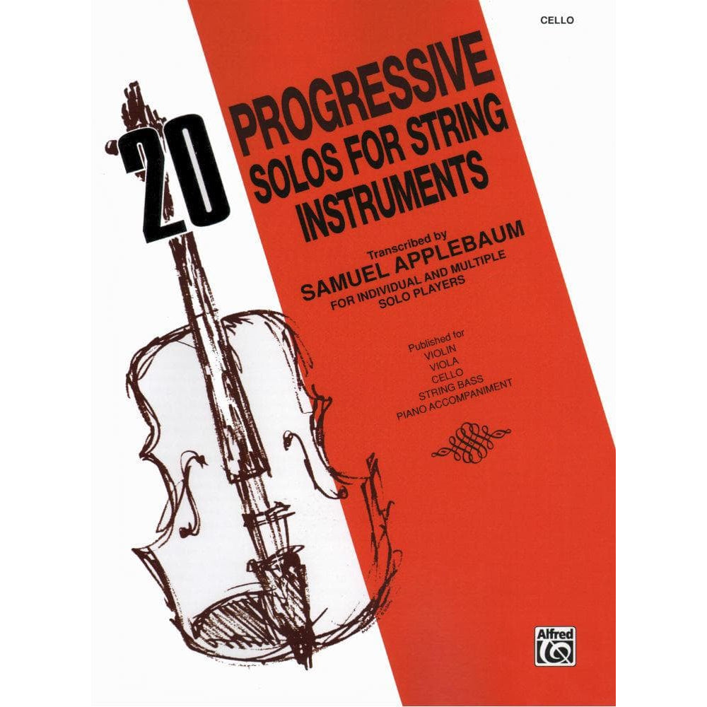 Applebaum, Samuel -20 Progressive Solos For String Instruments for Cello - Belwin/Mills Publication