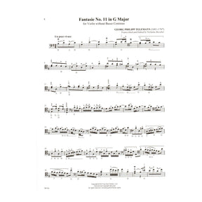 Telemann, G.P. - Fantasies for the Double Bass - for Solo Bass - transcribed and edited by Nicholas Recuber - Carl Fischer