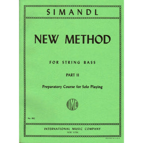 Simandl, Franz - New Method for String Bass, Part 2 - edited by Waldo Lyman - International Music Company