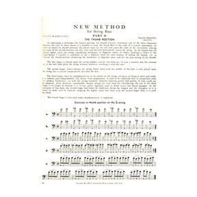 Simandl, Franz - New Method for String Bass, Part 2 - edited by Waldo Lyman - International Music Company