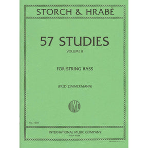 Storch/Hrabe - 57 Studies, Volume 2 For Bass Published by International Music Company