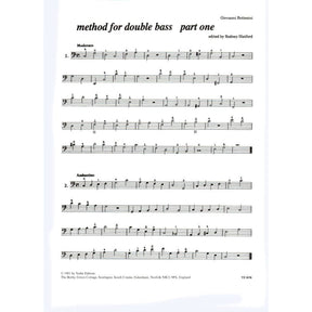 Bottesini, Giovanni - Method For Double Bass Part 1 - Yorke Edition