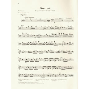 Vanhal, Johann Baptist - Double Bass Concerto - for Bass and Piano - G. Henle Verlag URTEXT