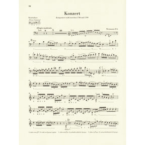 Vanhal, Johann Baptist - Double Bass Concerto - for Bass and Piano - G. Henle Verlag URTEXT