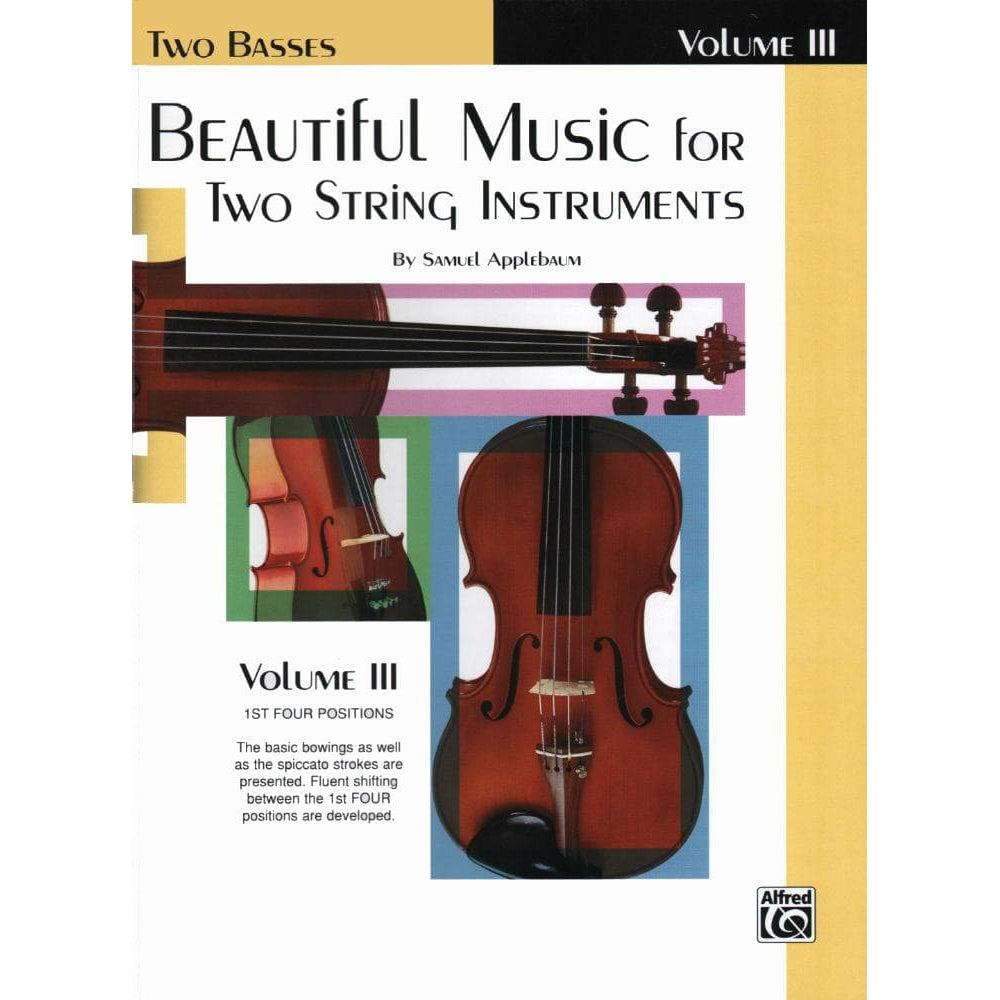 Applebaum, Samuel - Beautiful Music For Two String Instruments - Volume 3 for Double Bass - Belwin/Mills Publication