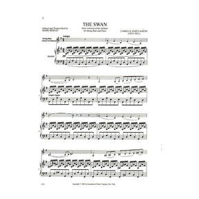 Saent-Saens, Camille - The Swan, For Double Bass & Piano Published by International Music Company
