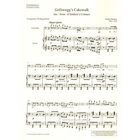 Debussy, Claude - Golliwogg's Cakewalk - Bass and Piano - Schott Edition