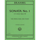Brahms, Johannes - Sonata No. 1 in E minor, Opus 38 - for Bass and Piano - edited by Thomas Martin - International