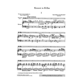 Dittersdorf, Carl Ditters von - Concerto In E Major, K 172 - Double Bass and Piano - edited by Franz Tischer-Zeitz - Schott Edition