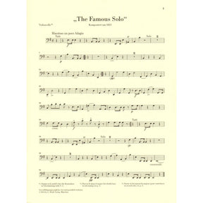 Dragonetti, Domenico - "The Famous Solo" for Double Bass - Double Bass and Piano - edited by Tobias Glöckler - G. Henle Verlag