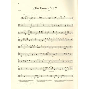 Dragonetti, Domenico - "The Famous Solo" for Double Bass - Double Bass and Piano - edited by Tobias Glöckler - G. Henle Verlag