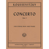 Koussevitzky, Serge - Concerto, Op 3 - Bass and Piano - edited by Fred Zimmermann - International Music Co
