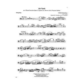 Festival Performance Solos, Volume 1 - Double Bass part - Carl Fischer Edition