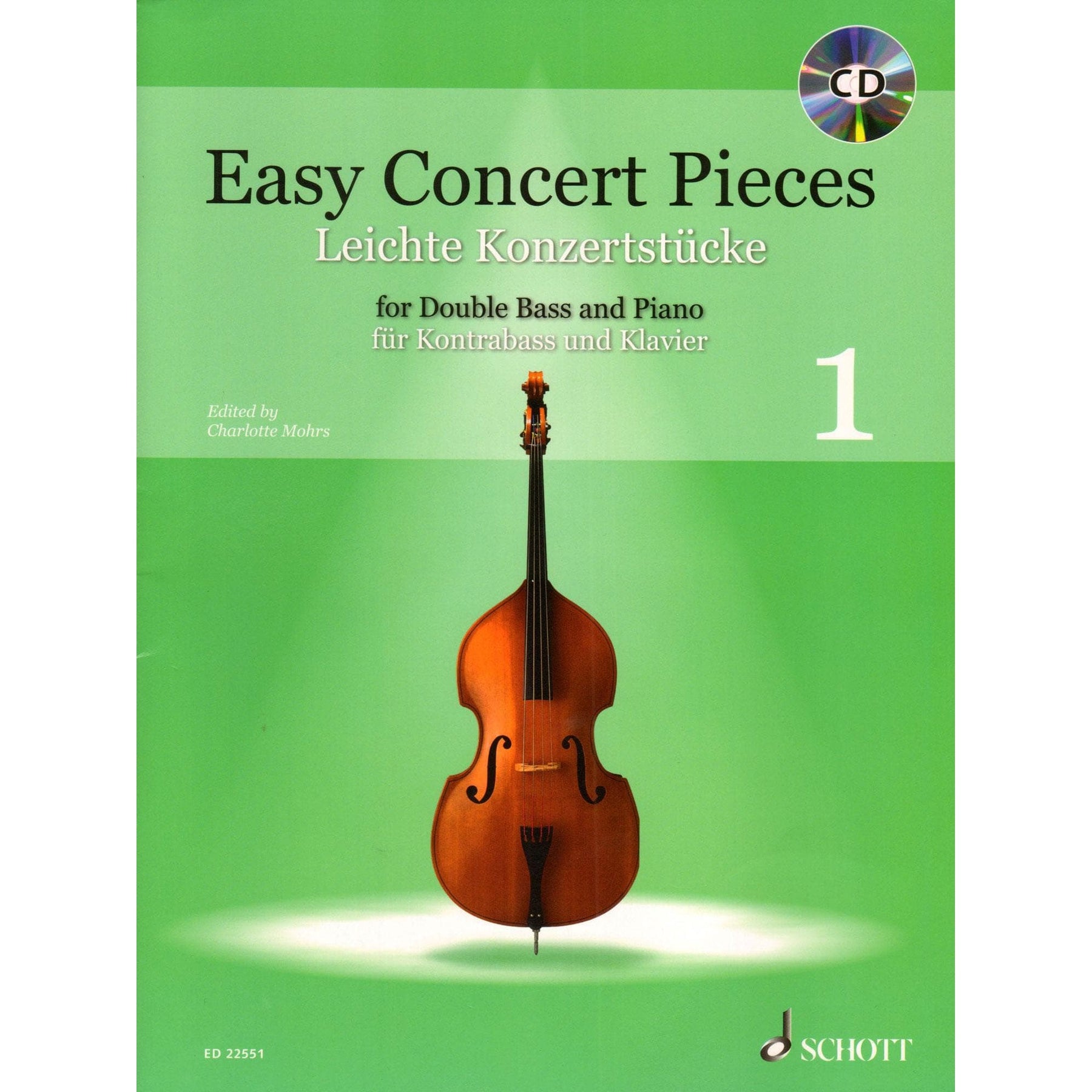 Easy Concert Pieces - for Double Bass and Piano - Schott