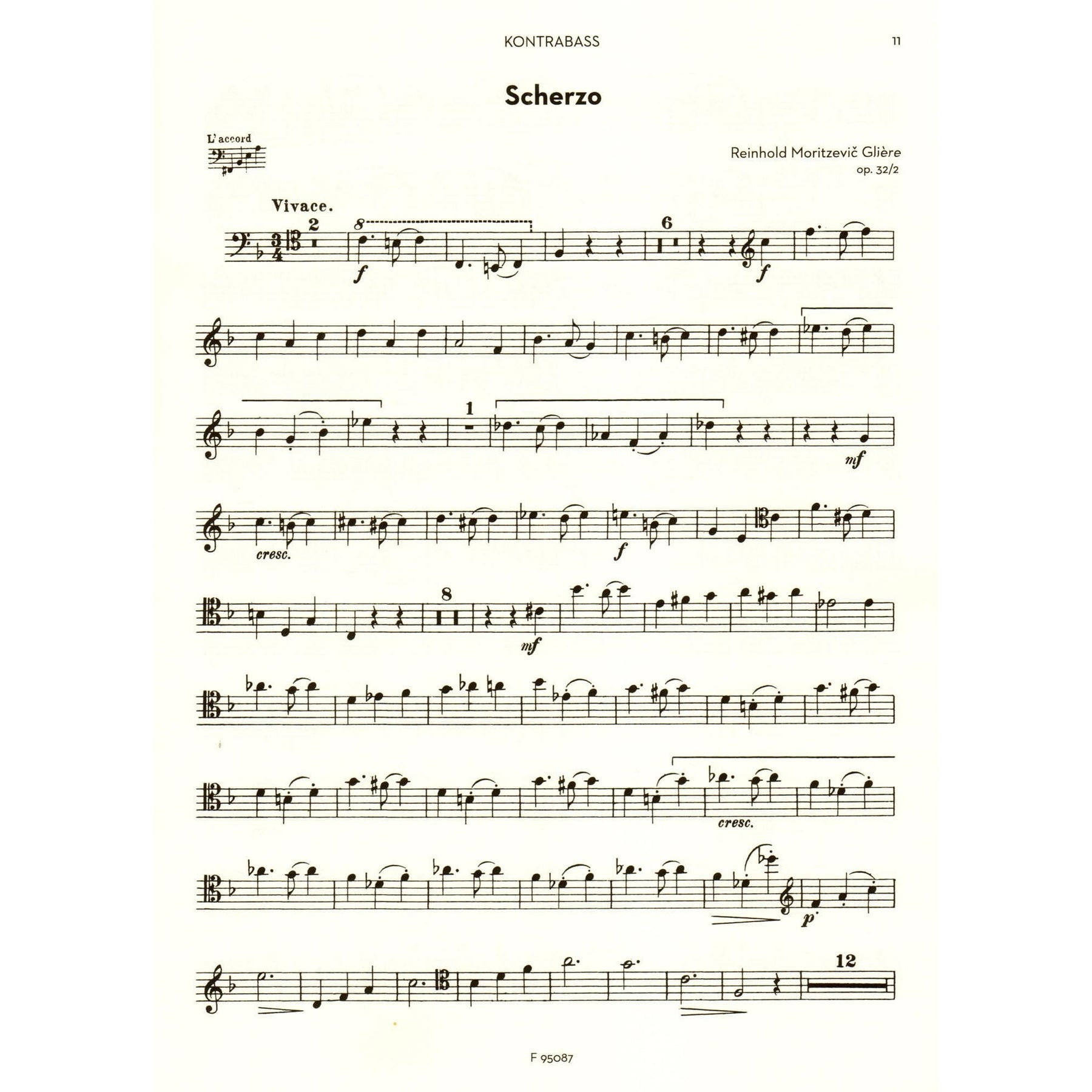 Russian Double Bass Album - 8 Pieces for Bass and Piano - Forberg Musikverlag