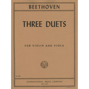 Beethoven, Ludwig - 3 Duets WoO 27 for Violin and Viola - Arranged by Hermann-Pagels - International Edition