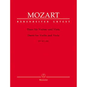 Mozart, WA - Duets, K 423 and 424 - Violin and Viola - edited by Dietrich Berke - Bärenreiter Verlag URTEXT