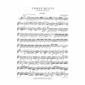 Pleyel, Ignace Joseph - Three Duets, Op 44, B 529-531 - Violin and Viola - edited by Josef Gingold - International Music Company