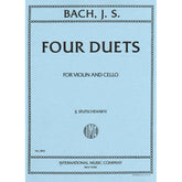 Bach, JS - 4 Duets BWV 802 805 for Violin and Cello - Arranged by Stutschewsky - International Edition