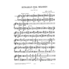 Bartok, Bela  - Hungarian Folk Melodies Sz 53 for Violin and Cello - Transcribed by Kraeuter - Boosey & Hawkes Edition