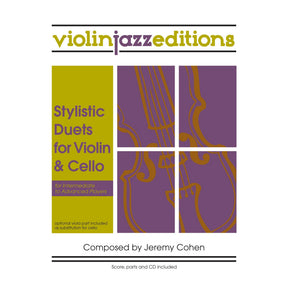 Cohen, Jeremy - Stylistic Duets for Violin and Cello - Violinjazz Editions - Book/CD
