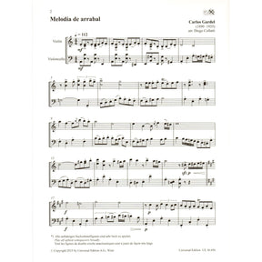 Carlos Gardel - Tango Duets - for Violin and Cello (or Viola) - arranged by Diego Collatti - Universal Edition