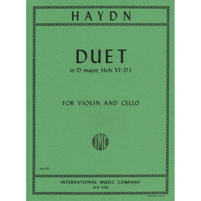 Haydn, Franz Joseph - Duet in D Major, Hob VI:D1 - Violin and Cello - International Edition