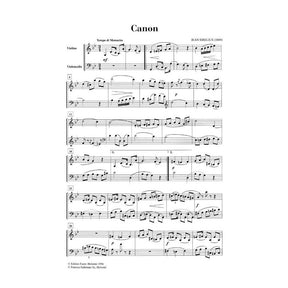 Sibelius, Jean - Canon (1889), Violin and Cello Published by Boosey & Hawkes
